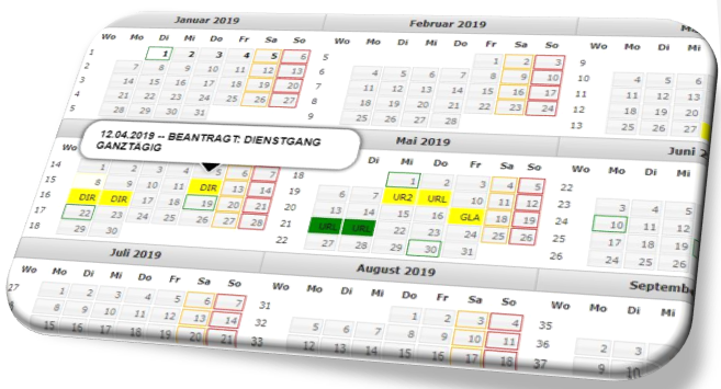 Dienstplanung; Personalzeitmanagement; Personaleinsatzplanung; Zeiterfassung; Personalzeiterfassung; PEP; Personenkalender; Urlaubskalender; Fehlzeitkalender; Fehlzeiterfassung; Schichtplan; interaktive Einsatzplanung; Personalstammdatenverwaltung; Kostenstellenerfassung; Kostenstellenwechsel; Kostenstellenleistung; Personalkapazitätsverwaltung; Nachrichtenportal; Ampelfunktionen; Antragswesen; Antragsworkflow; Employee-Self-Service; digitaler Workflow; Nachmeldungen;